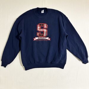 Vintage Jerzees Subway Sweatshirt Men XL Crewneck Made In USA